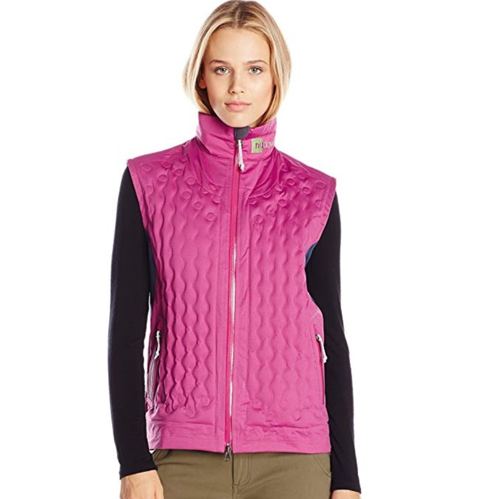 NuDown Women's Mount Whitney Vest Orchid / Navy S